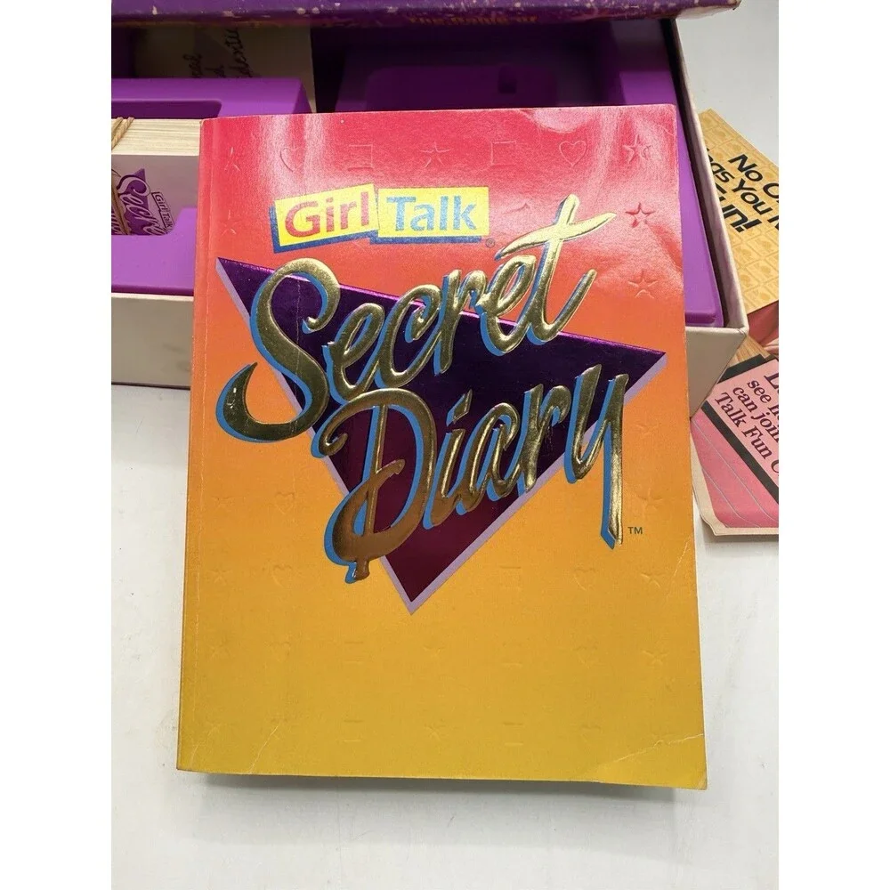 1991 Girl Talk Secret Diary Game Golden 5058 Secrets & Surprises : Read